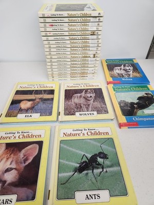 Getting to Know Nature's Children Scholastic Lot 25 Hardcover Animal Books Kids