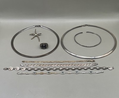 Sterling Silver 925 Mixed Jewelry Lot Broken Scrap Missing Parts Some Wearable