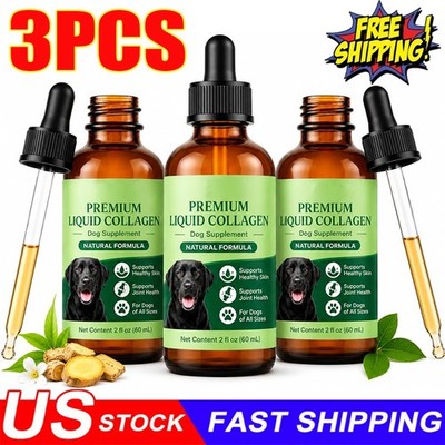 Clover Collagen For Dogs,Joint Mobility Support,Skin And Coat Supplement Drops