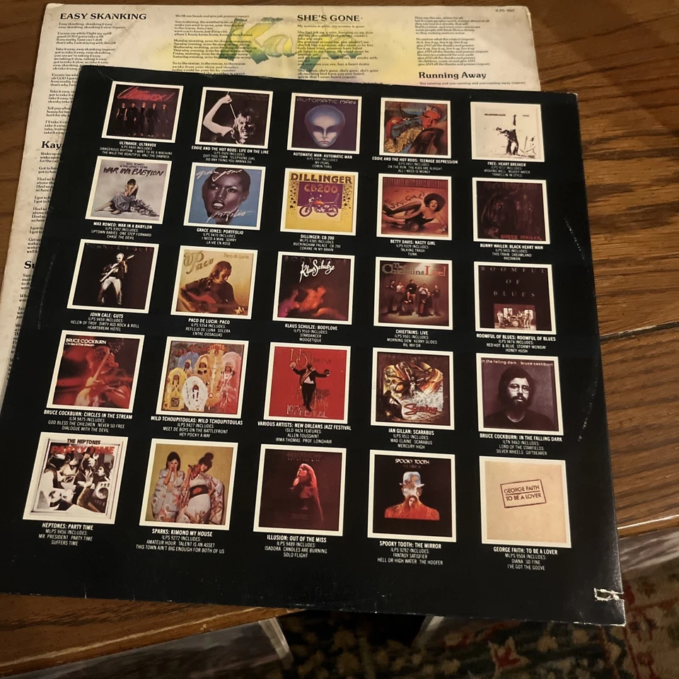 Bob Marley Kaya LP 1978 OG Vintage Vinyl ILPS 9517 Sterling, Reggae, VG - Image 3 of 4