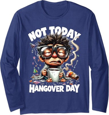 National Hangover Day Funny Drinking Recovery Humor Long Sleeve T-Shirt