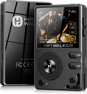 H2 Hi-Res Bluetooth MP3 Player with 64GB Microsd Card, Portable Lossless Digital