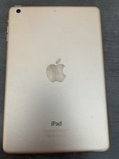 Apple iPad Mini 3 A1599 WIFI Only 16GB Gold - Unlocked Working. Cracked Screen