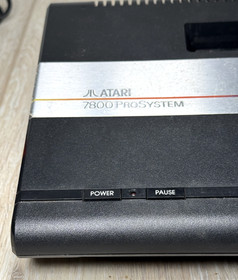 Atari 7800 Console TESTED WORKING + 8 games Lot Bundle with controllers +manuals