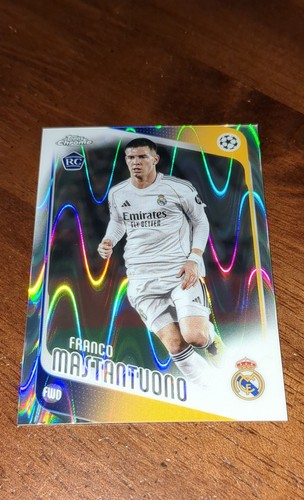 2025-26 Topps Chrome Uefa Club Competitions - Franco Mastantuono #172 RayWave