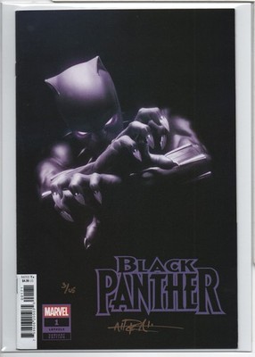BLACK PANTHER #1   SIGNED RAHZZAH VARIANT   NUMBERED 03/25   W/DF COA - 2023