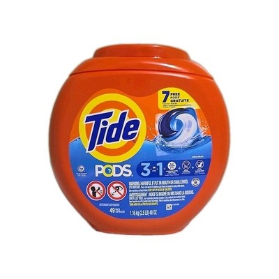 Tide Original Pods HE Compatible Laundry Detergent Soap Pacs - 49 Count
