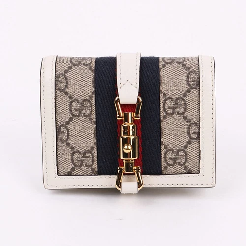 Portefeuille Gucci GG Marmont Jackie 1961 blanc bi pli 645536 129120214