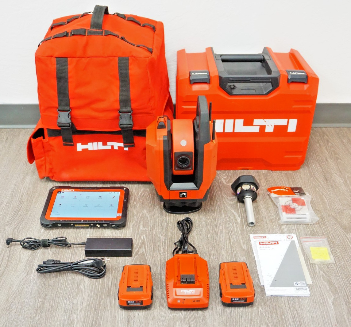Hilti PLT-400-2 Layout System w/ PLC600 Tablet Total Station Trimble RPT600
