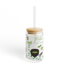 Matcha Sipper Glass, 16oz