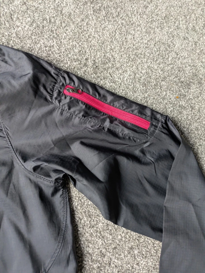 Chaqueta Cortavientos Marmot S Negra Rosa Cremallera Ligera Correr Senderismo Aire Libre Foto 4 de 4