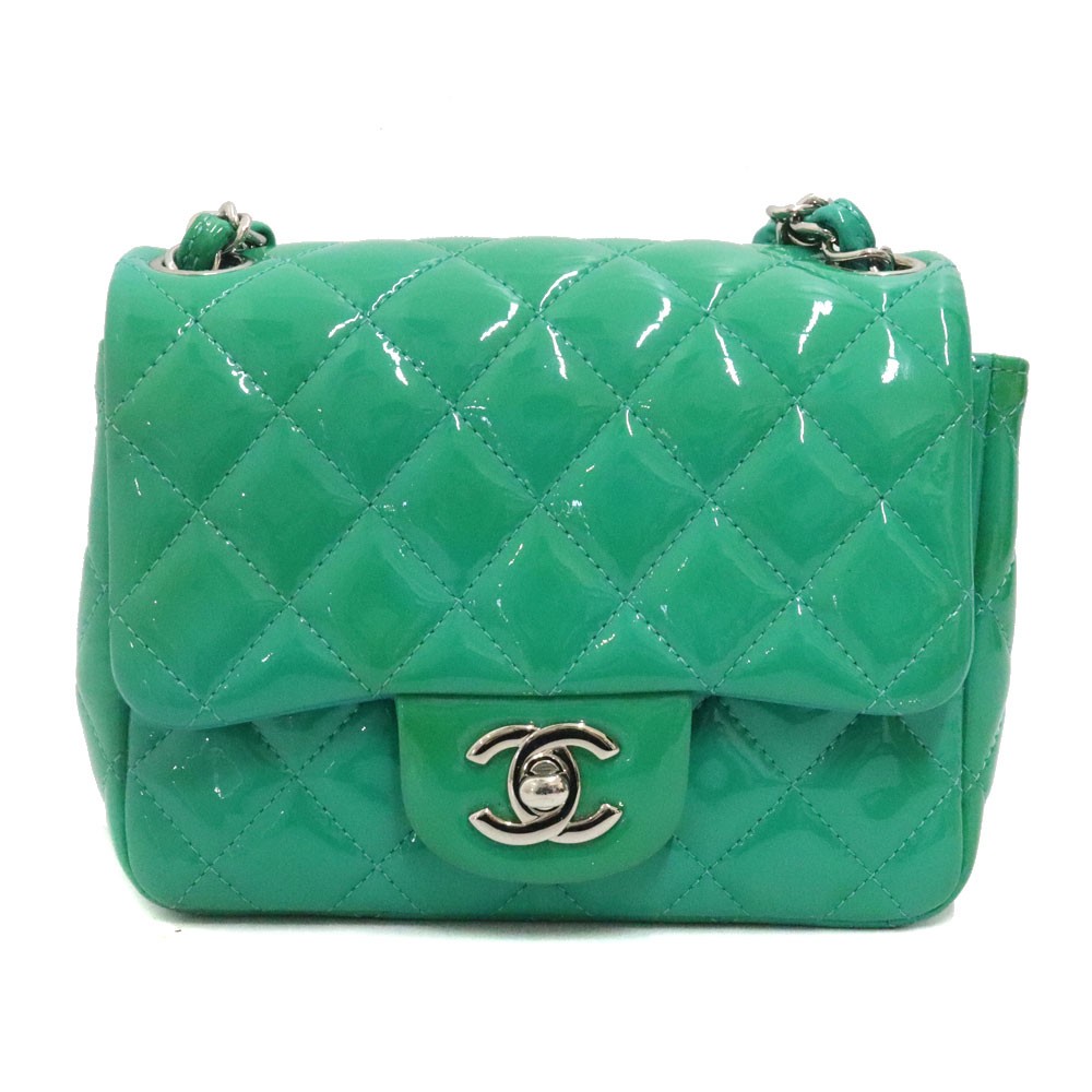Chanel Green Chain Shoulder Bag Pre-Owned Luxury Vintage
