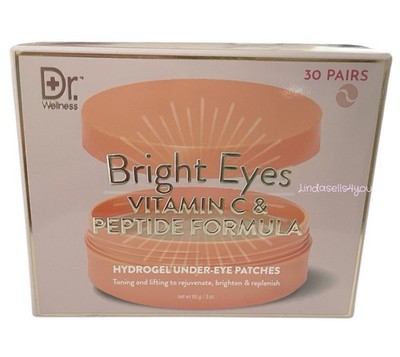 Dr. Wellness Bright Eyes Vitamin C & Peptide Hydrogel Under Eye Patches 30 Pairs