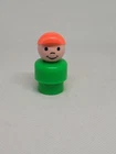 HTF Vintage Fisher Price little people green boy red cap 141 Mini Bus