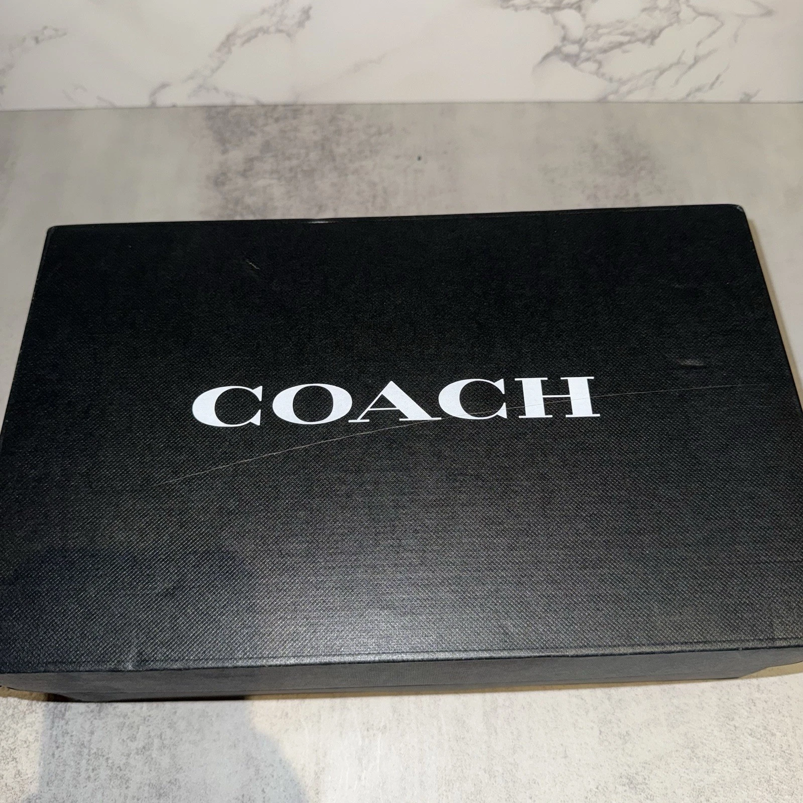 Coach Margaret sandalo in pelle nero 6 B (M) $258 vendita al dettaglio
