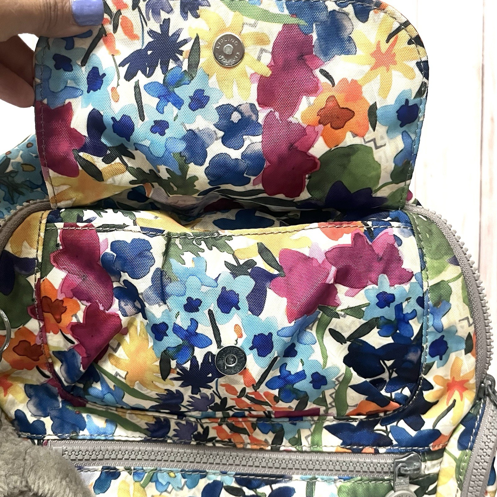 Kipling Seoul Small Backpack w/Monkey Nathan Zipp… - image 12