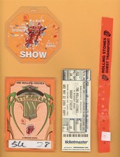 Rolling Stones 2006 Bigger Bang Tour Laminated Backstage Pass, Ticket and MORE