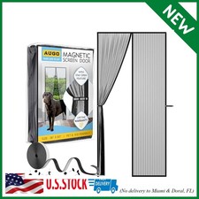 MAGNETIC SCREEN DOOR SIZE 38 x 83, Durable PET Mesh, Self-Closing, Easy Install