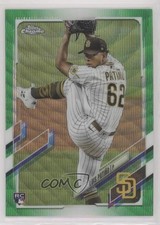 2021 Topps Chrome Green Wave Refractor 35/99 Luis Patino #196 09br