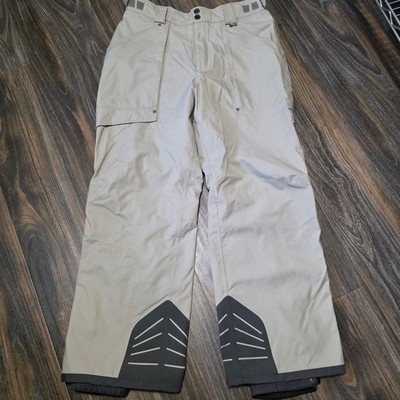 Columbia Titanium Omni-Tech Mens Snow Pants Tan Waterproof Ski Snowboard Large