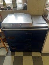 Everhot 90 freestanding electric range oven cooker and hob in Blue 