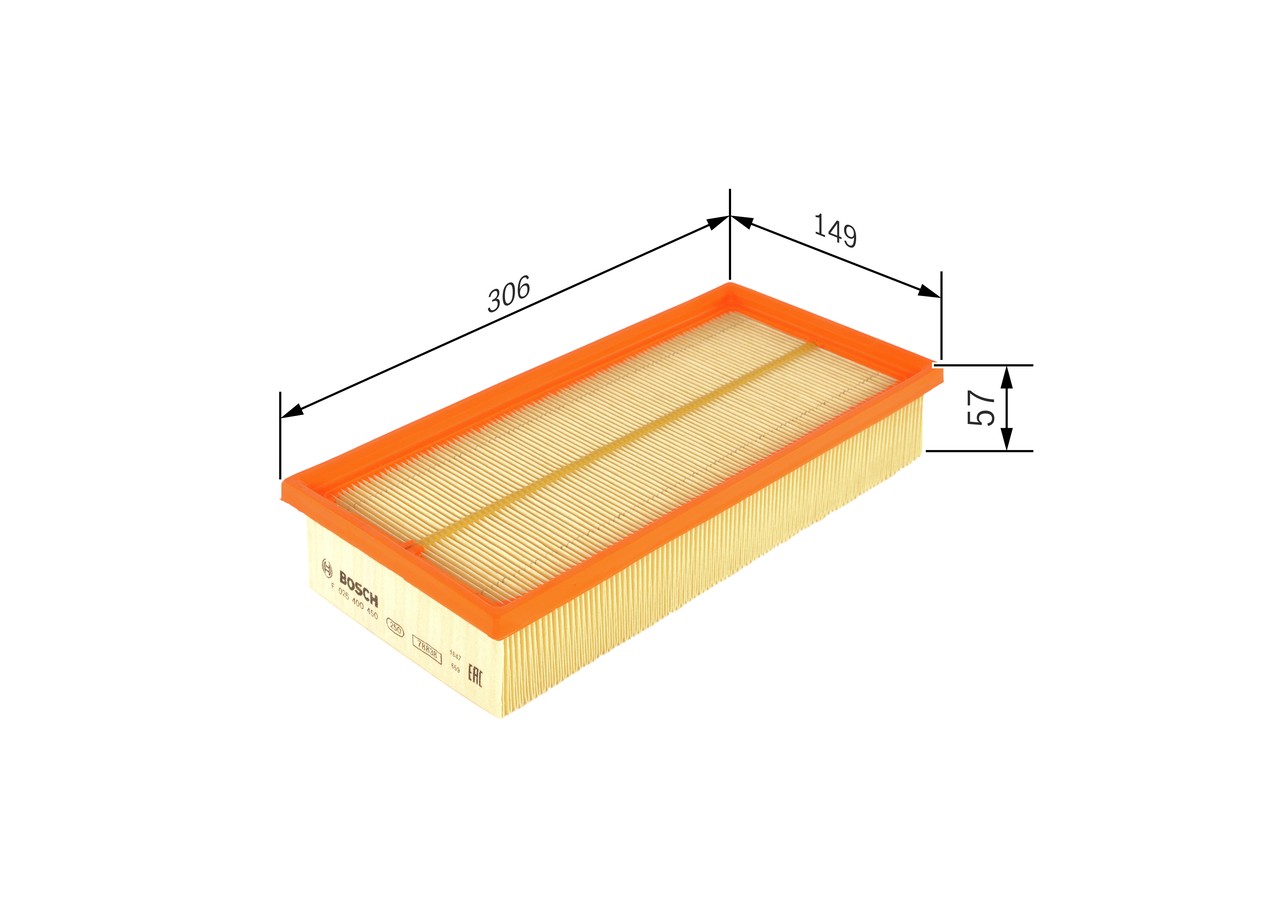 BOSCH-OE F 026 400 450 Air Filter for SAAB