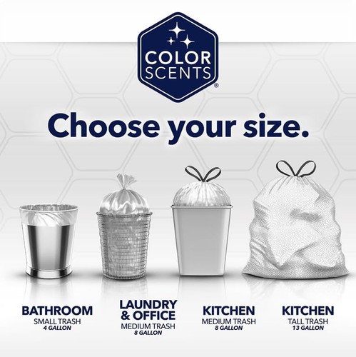 Small Trash Bags - 4 Gallon, 840 Total Bags (12 Packs of 70 Count), Twist Tie... - Bild 2 von 8