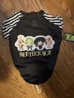 Beetlejuice Halloween Dog Shirt NWT Size L Black Striped Netflix — photo 1