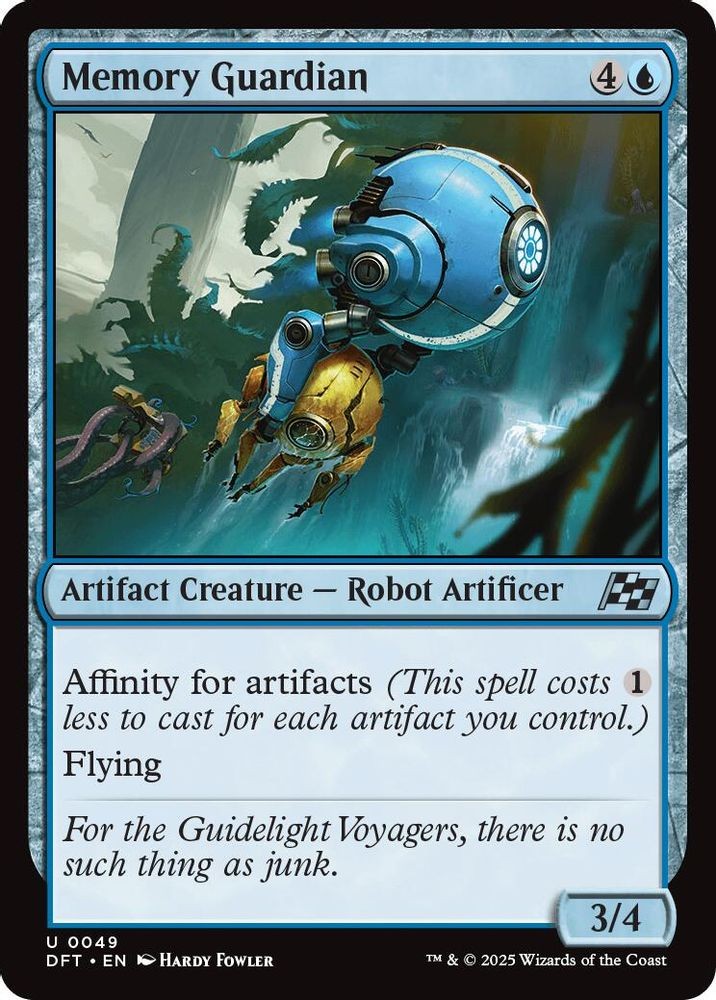 2025 Magic: The Gathering: Aetherdrift - Memory Guardian (#49, U, Near Mint)