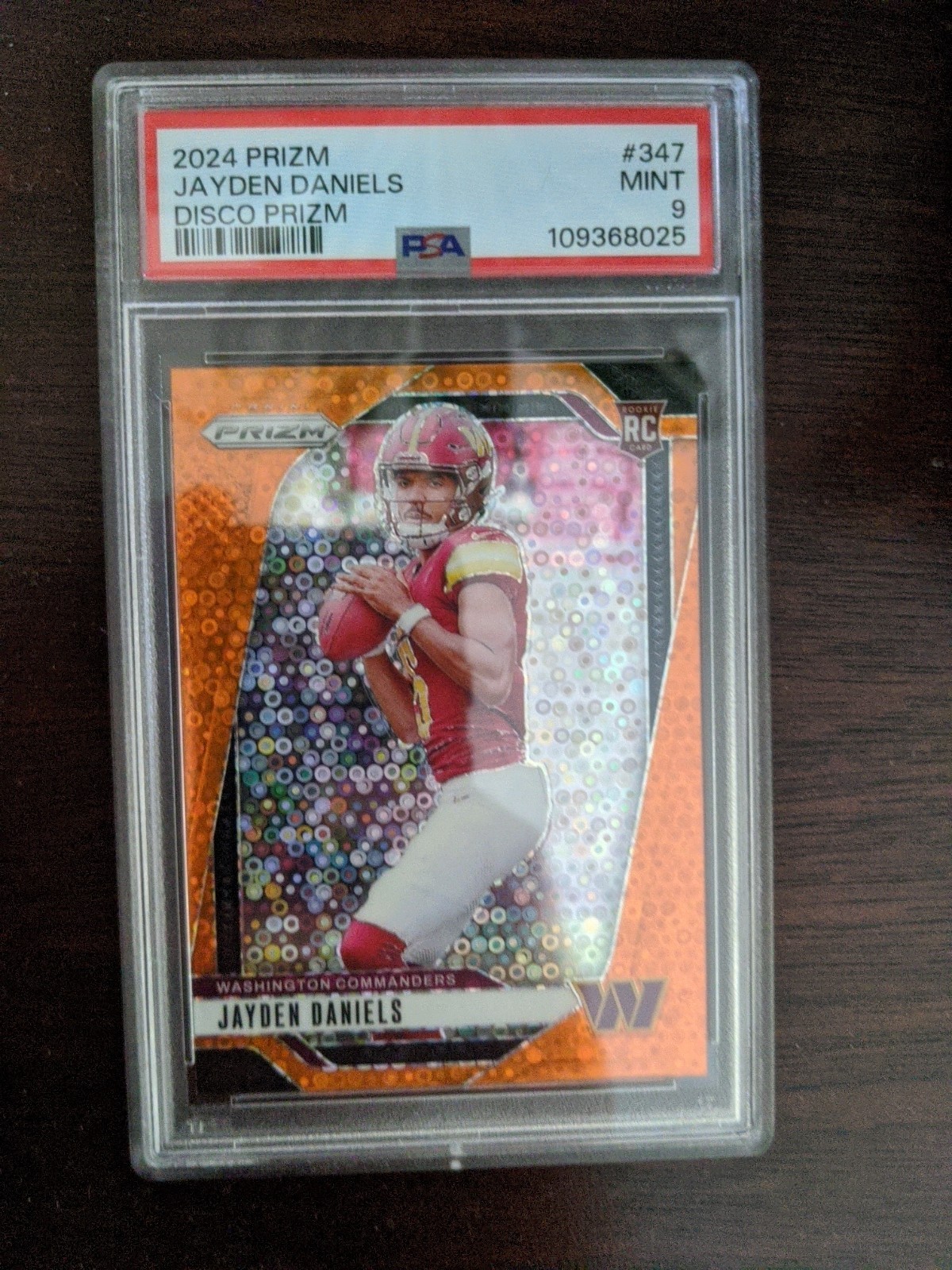 2024 Panini Prizm - Rookies Jayden Daniels #347 Disco Prizm (RC) PSA 9