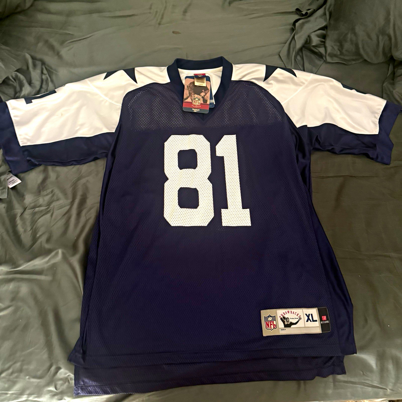 Reebok NFL Dallas Cowboys Terrell Owens #81 Jersey Men’s XL Blue/White (read)