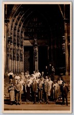 Vintage Real Photo Postcard Cologne Cathedral Germany Group RPPC Kölner Dom C189