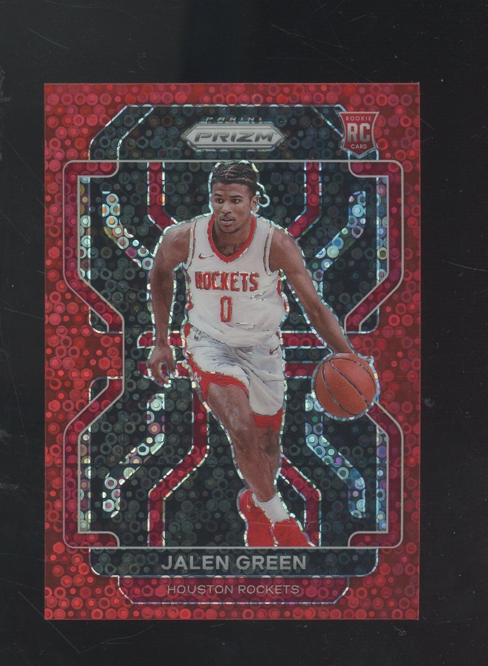 2021-22 Panini Red Fast Break Prizm #306 Jalen Green Rockets RC Rookie /100