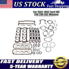 Full Engine Overhaul Gasket Set For 1963-1982 Ford Sbf 260 289 302 Windsor New