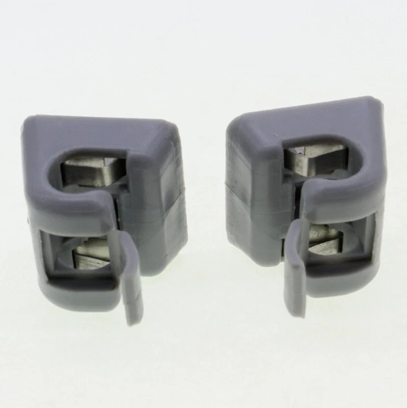 2Pcs Fits Mercedes Benz W123 W124 W126 Gray Sun Visor Hook Clip 12681000128412 Foto 4 de 4