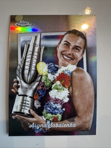 2025 Topps Chrome Captured Aryna Sabalenka #CTD-18 card