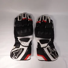 Alpinestars SP-Z Drystar Motorcycle Gloves Black White Red Size XXL