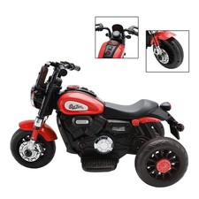 3 Wheel Kids Ride On Motorcycle 6V Powered Electric Dual Drive Toy Car Red