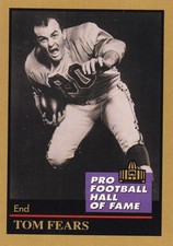 Tom Fear Los Angeles Rams HOF Enor 40 Football Card 1991 UCLA
