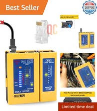 Cat8/7/6 Ethernet Tester - Measures RJ45 Continuity  POE Functionality