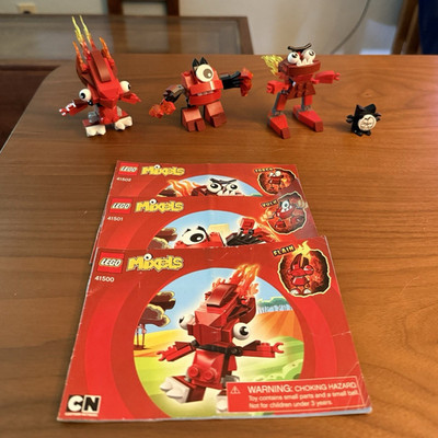 LEGO MIXELS Series 1 Flain Vulk Zorch 41500 41501 41502 Complete No Box