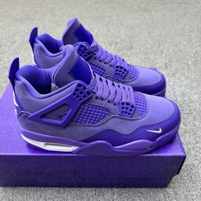 With Box Nigel Sylvester x AJ 4 Retro OG Purple Brick Men's Size 4-14 HF4340-500
