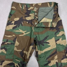 Vintage Rothco Pants Men Medium Camo Cargo Hunt Tactical Woodland Military 33x31
