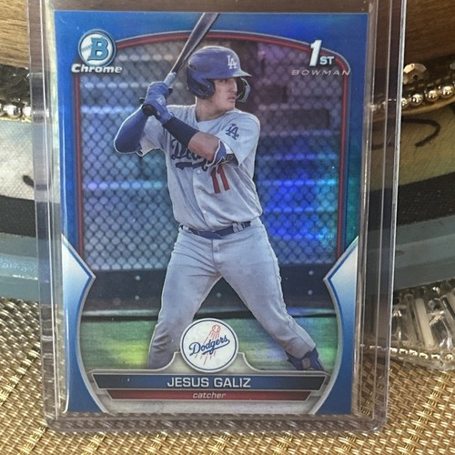 MLB JESUS GALIZ 2023 BOWMAN CHROME 1ST BLUE Color Match LA DODGERS /150