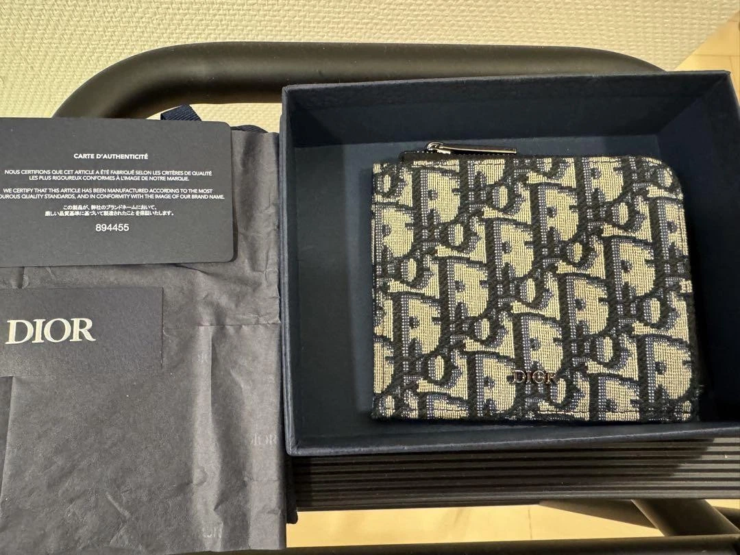 Mini porte cartes portefeuille Christian Dior DIOR