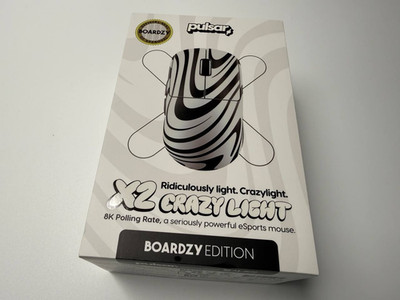 Pulsar Boardzy Edition X2 mini wireless gaming mouse Zebra Pattern