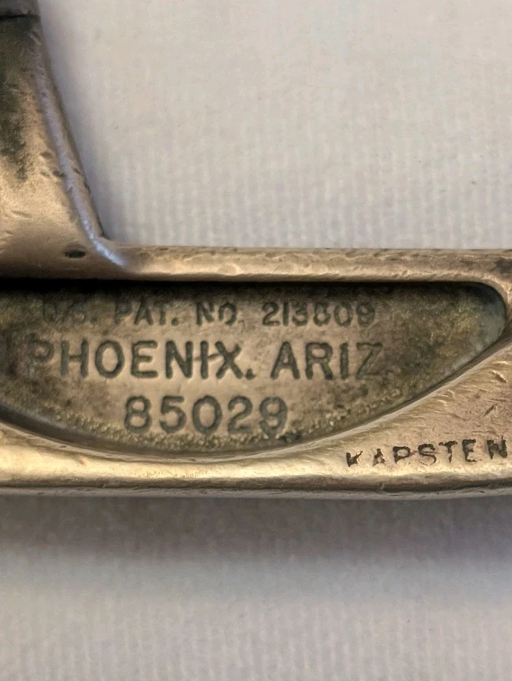 Putter de cabeza de latón o bronce vintage 1969 PING 85029 O-BLADE eje de acero de 35" Foto 4 de 4