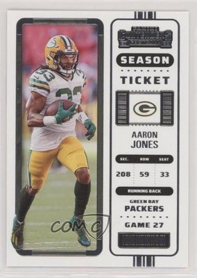 2022 Panini Contenders Season Ticket Aaron Jones #41 0t25