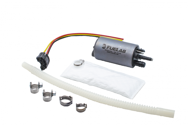 Fuelab 49614 In-Tank Brushless Fuel Pump with Barb Siphon - 500 LPH