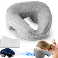 Face Down Pillow for Stomach Sleepers, BBL Recovery, Massage Tables, Grey